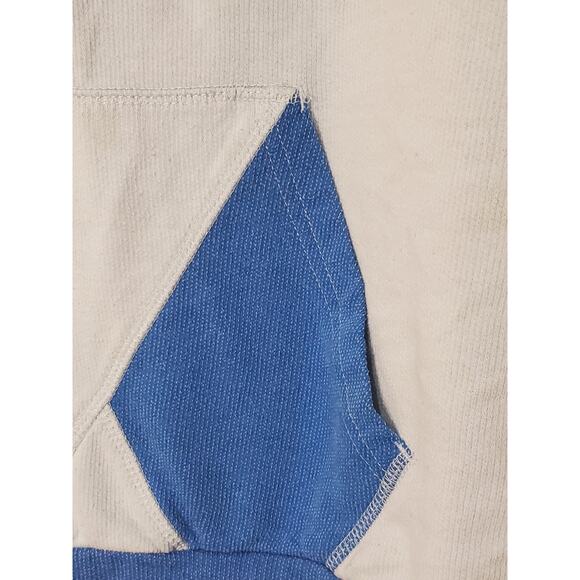 Volcom Men’s Hoodie Sweatshirt Colorblock Gray Blue Size M Casual Pullover - Picture 15 of 15